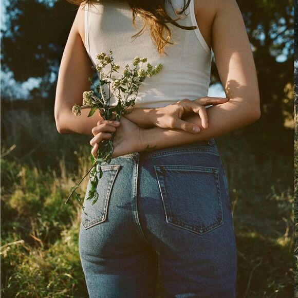 Reformation Liza Ultra High Rise Straight Jeans size 24 - Picture 3 of 14